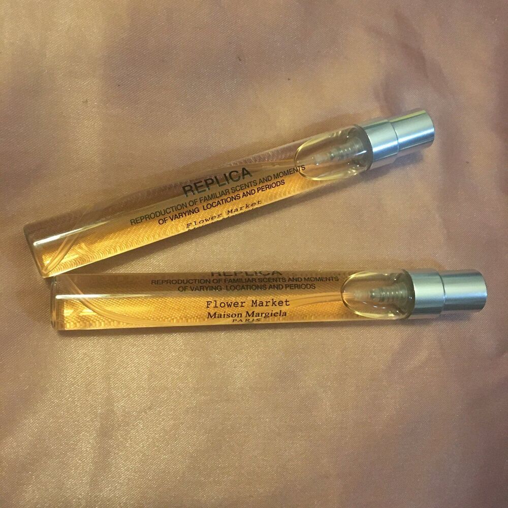 Two (2) bottles of Replica Maison Margiela 10 ml Flower Market travel sprayer